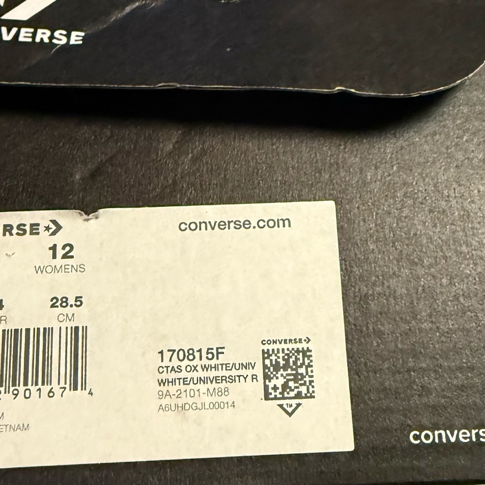 Converse ~ New In Box ~ Men’s Size 10 ~ Women’s Size 12 ~ Chuck Taylor All Star - Picture 7 of 16